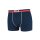 FILA Mens Boxer Shorts - Logo waistband, urban, cotton stretch, plain, S-2XL Navy S (Small)