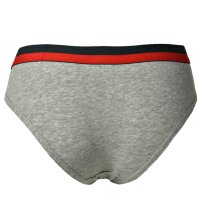 FILA Damen Slip - Regular Waist Panties, Logo-Bund, Cotton Stretch, uni, XS-XL Grau S