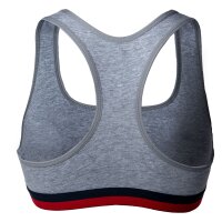 FILA Damen Bustier - Bra, Sport-BH, Racerback, Cotton Stretch, einfarbig, XS-XL Grau S