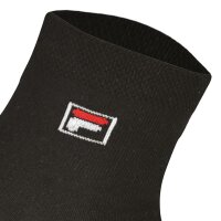 FILA Quarter Socks Unisex, 3 pairs - Short socks, Sport, Logo Waistband, uni, 35-46 Black/White/Grey EU 39-42 (6-8 UK)