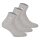 FILA Quarter Socks Unisex, 3 pairs - Short socks, Sport, Logo Waistband, uni, 35-46 Grey EU 43-46 (9-11 UK)
