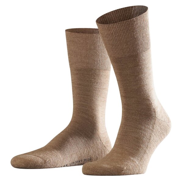 FALKE Men Socks - Airport Plus, short Socks, Casual and Business Socks, plain Colours Beige 45-46 (10-11 UK)