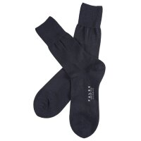 FALKE Herren Socken - Airport Plus, Kurzstrumpf, Freizeit- und Business-Socken, Unifarben Dunkelblau 41-42