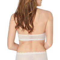 Sloggi Women Bustier, Bra - ZERO FEEL LACE Bandeau, Jacquardtronic lace, plain White M (Medium)