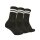 ellesse Unisex Sportsocken PULLO, 3 Paar - Tennissocken, Crew Socken, Logo Schwarz 43-46,5