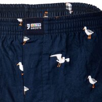Happy Shorts Herren Web-Boxershorts - American Boxershorts, Baumwolle Möwe S