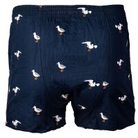 Happy Shorts Men´s Web Boxer Shorts - American Boxer Shorts Seagull M (Medium)