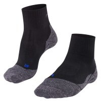 FALKE Herren Sportsocken - TK2 Short Cool, Trekking- und Wandersocken, unifarben Schwarz 42-43