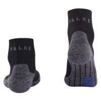FALKE Herren Sportsocken - TK2 Short Cool, Trekking- und Wandersocken, unifarben Schwarz 42-43