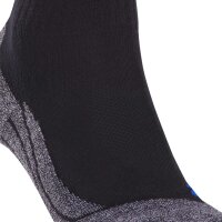 FALKE Men Sports Socks - TK2 Short Cool, Trekking and Hiking Socks, unicoloured Black 42-43 (UK 8-9)