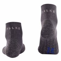 FALKE Herren Sportsocken - TK2 Short Cool, Trekking- und Wandersocken, unifarben Grau 39-41