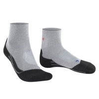FALKE Men Sports Socks - TK2 Short Cool, Trekking and Hiking Socks, unicoloured Light grey 39-41 (UK 6-6.5)