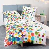 Janine bed linen 2 pcs. - maco satin, cotton mercerized, reversible bed, print Multicolor 2 135x200cm