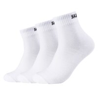 SKECHERS Unisex Quarter Socks, 3-pack - basic short socks, mesh ventilation