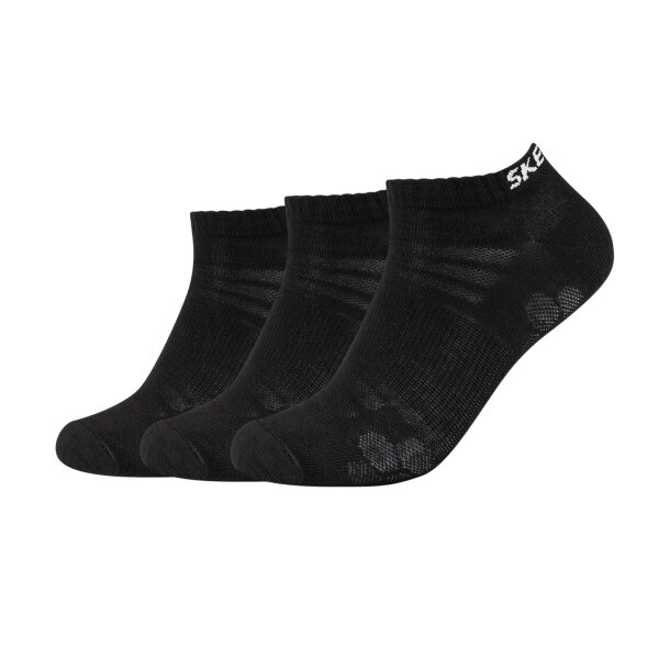 SKECHERS Unisex Sneaker Socken, 3er Pack - Basic Kurzsocken, Mesh Ventilation