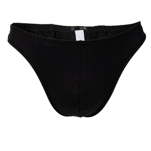 HOM Herren G-String, Freddy - Cotton Stretch, Tanga, Unterwäsche, einfarbig Schwarz S (Small)