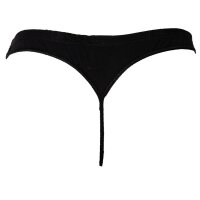 HOM Herren G-String, Freddy - Cotton Stretch, Tanga, Unterwäsche, einfarbig Schwarz S (Small)