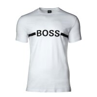 HUGO BOSS Herren T-Shirt kurzarm - RN Slim Fit, Rundhals, Logoprint, UV-Protection