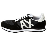 A|X ARMANI EXCHANGE Herren Sneaker Low - Schnür-Schuh, Retro, Logo, 41-46 Schwarz EU 46