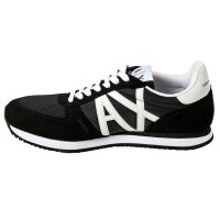 A|X ARMANI EXCHANGE Herren Sneaker Low - Schnür-Schuh, Retro, Logo, 41-46 Schwarz EU 41