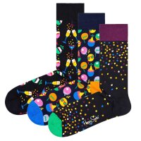 Happy Socks 3er Pack Unisex Socken - Geschenkbox, gemischte Farben