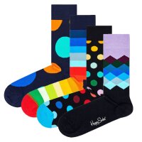 Happy Socks 4 pack unisex socks, gift box, mixed colours