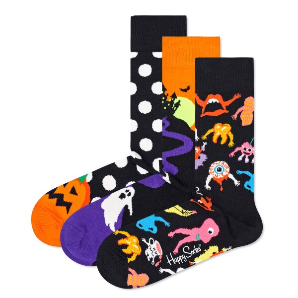 Happy Socks 3er Pack Socken - Halloween, Geschenkbox, gemischte Farben