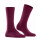 Burlington Damen Socken BLOOMSBURY - Schurwolle, Uni, Logo, One Size, 36-41 Weinrot