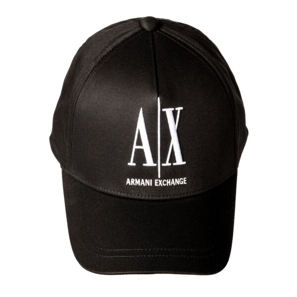 A|X ARMANI EXCHANGE Unisex Baseball Cap - Kappe, Logo, One Size Schwarz