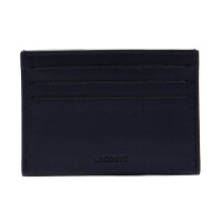 LACOSTE Mens Credit Card Holder, genuine leather - Credit Card Holder, 7,5x11x1cm (HxLxW) Blue