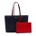LACOSTE ladies reversible bag with pochete - Shopping Bag, 47x29x13cm (WxHxD), multicoloured