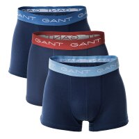 GANT Herren Boxer Shorts, 3er Pack - Trunks, Cotton Stretch