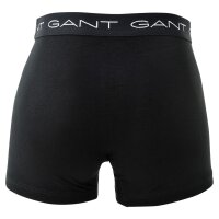 GANT Herren Boxer Shorts, 3er Pack - Trunks, Cotton Stretch Schwarz/Weiß/Orange S