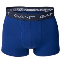 GANT Herren Boxer Shorts, 3er Pack - Trunks, Cotton Stretch Blau/Hellblau/Schwarz S