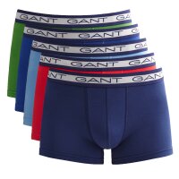 GANT Men Boxer Shorts, Pack of 5 - Basic Trunks, Cotton Stretch