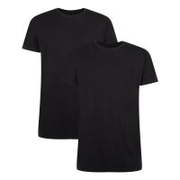 Bamboo basics mens t-shirt RUBEN, pack of 2 - undershirt, crew neck, Single Jersey Black S (Small)