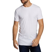 Bamboo basics Herren T-Shirt RUBEN, 2er Pack - Unterhemd, Rundhals, Single Jersey Weiß XL