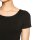 Bamboo basics Ladies T-Shirt KATE, pack of 2 - undershirt, crew neck, Single Jersey Black S (Small)