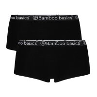 Bamboo basics Damen Hipster IRIS, 2er Pack - Panty, atmungsaktiv, Single Jersey Schwarz S