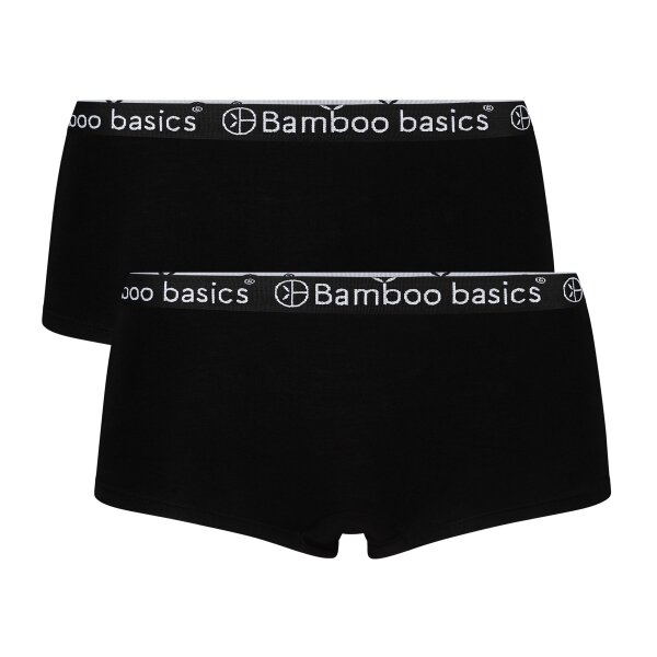 Bamboo basics Ladies Hipster IRIS, 2-pack - Panty, breathable, Single Jersey Black XL (X-Large)
