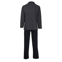 GÖTZBURG Herren Schlafanzug Set - lang, Baumwolle, gemustert Blau 6XL