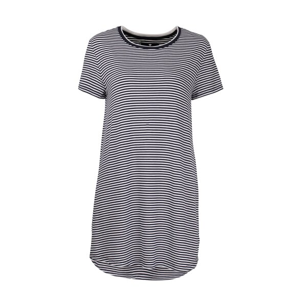 TOM TAILOR Womens Nightdress - Sleepshirt, round Neck, striped