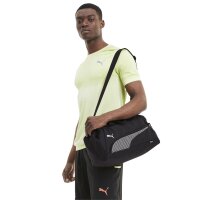 PUMA Unisex Sports Bag - Fundamentals Sports Bag XS, Puma Cat Logo, 22x40x22cm (HxWxD) Black