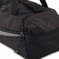 PUMA Unisex Sporttasche - Fundamentals Sports Bag XS, Puma Cat Logo, 22x40x22cm (HxBxT) Schwarz