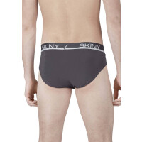SKINY mens briefs 3-pack - Brasil Briefs, underwear set, cotton stretch Grey/Blue/Black 2XL (2X-Large)