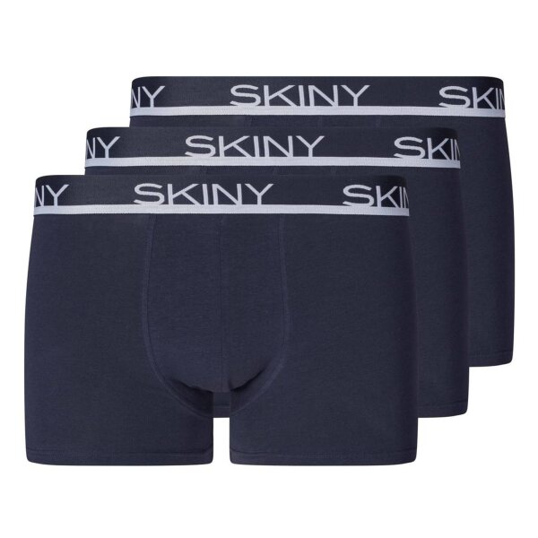 SKINY Herren Boxer Shorts 3er Pack - Trunks, Pants, Unterwäsche Set, Cotton Stretch Marine XL