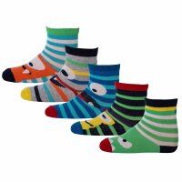 CUCAMELON Children Socks, 5-Pack - Stockings, Motives, 2-4 Years, One Size Monster