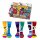 United Oddsocks Herren Socken, 6 Socken Pack - Strumpf, Mottomotive Stress Heads 39-46