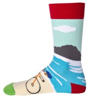 United Oddsocks Herren Socken, 6 Socken Pack - Strumpf, Mottomotive OnYourBike 39-46