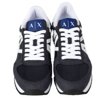 A|X ARMANI EXCHANGE Herren Sneaker Low - Schnür-Schuh, Retro, Logo, 41-46 Marine EU 45